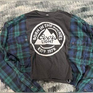 coors light flannel rework